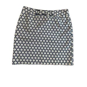 Rafaella Women’s Navy, Tan & White Mini Skirt Size 10P